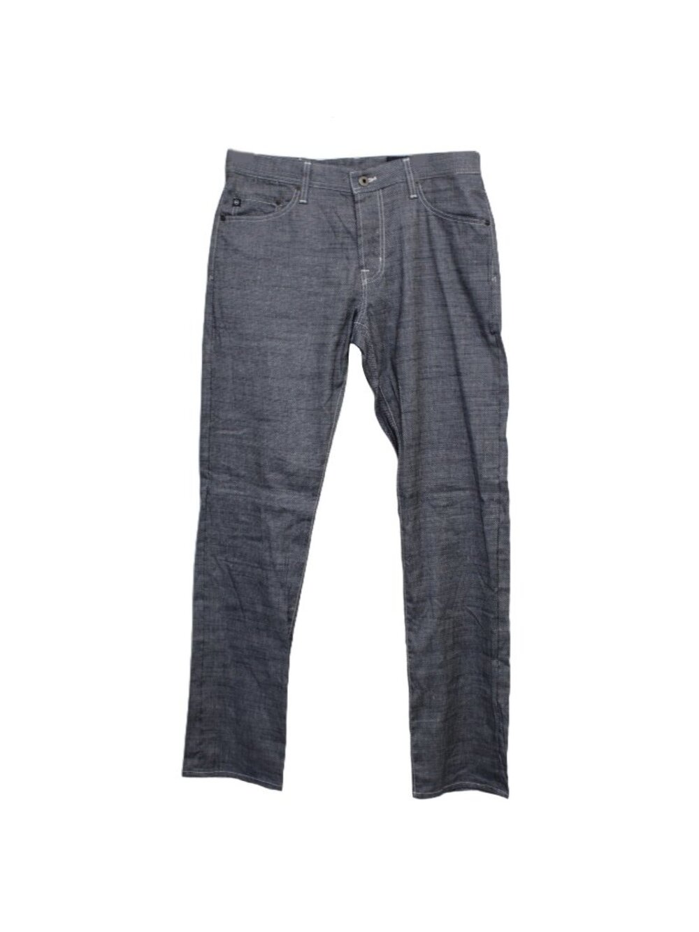 AG Adriano Goldschmied Women's Blue Gray White Trouser Belt Loop Size 32 NWOT